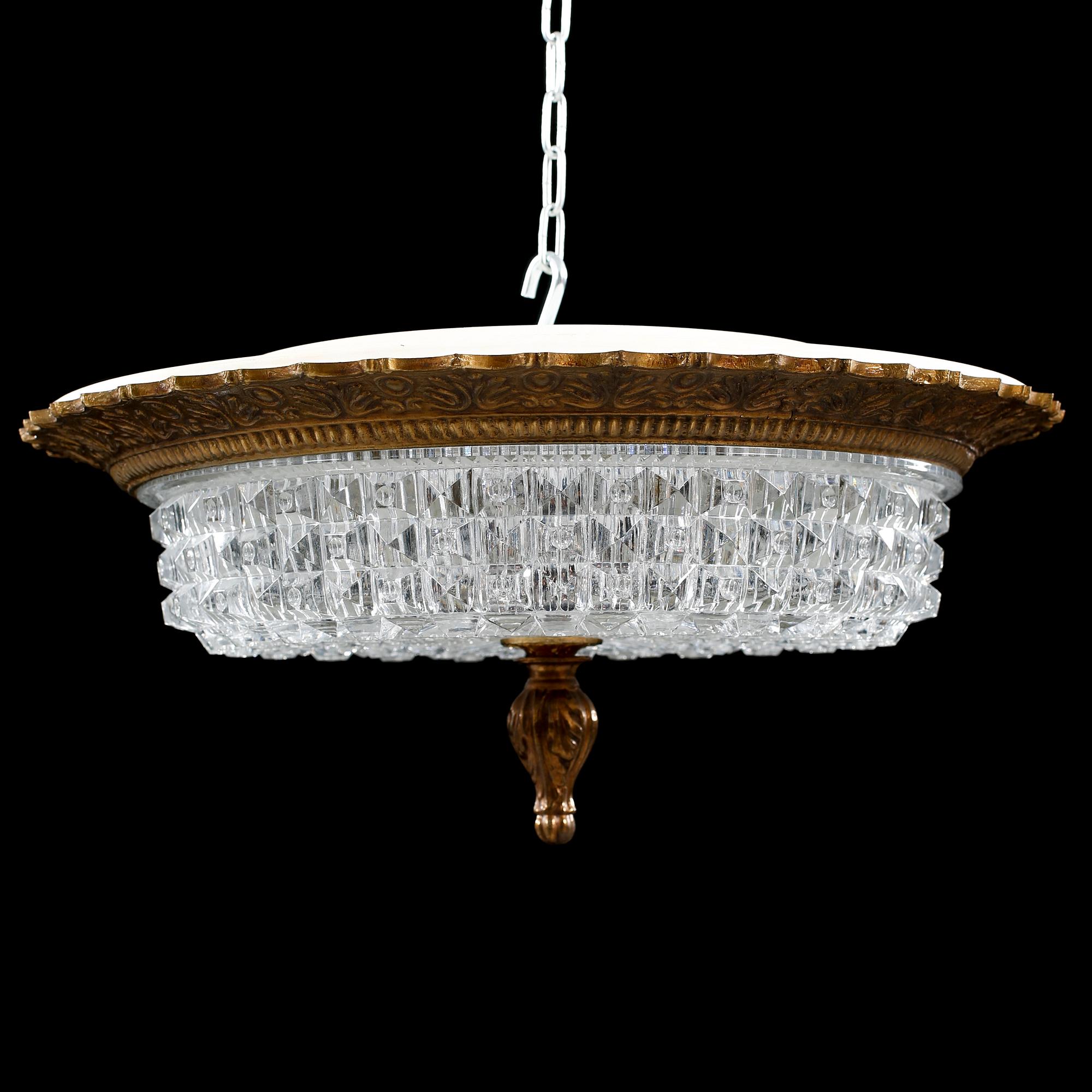 A BOHEMIA CEILING LAMP, 20 TH CENTURY.