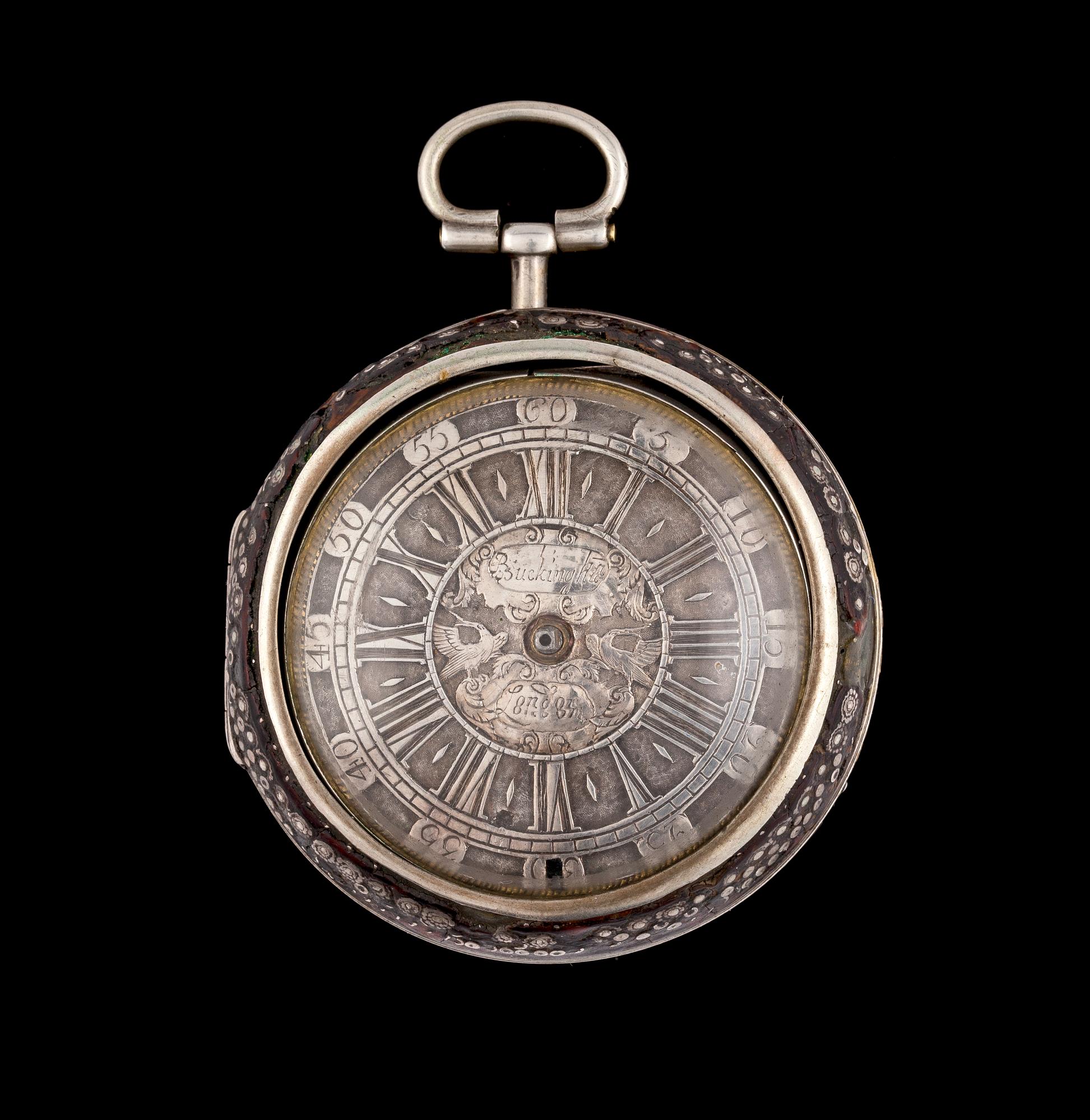 A silver verge pocket watch, Buckingham, London. Early 18th century.