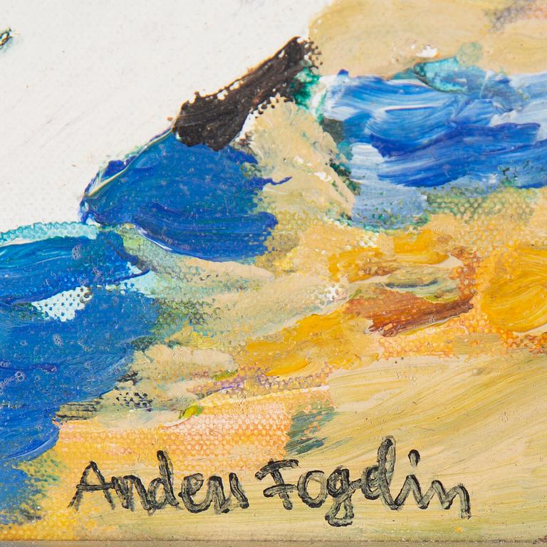 ANDERS FOGELIN, oil on canvas/paper-panel, signed.