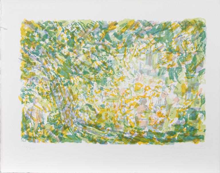 FRED ANDERSSON, färglitografier, 2 mappar. Sign och numr 141/250 resp 147/250. 1971.