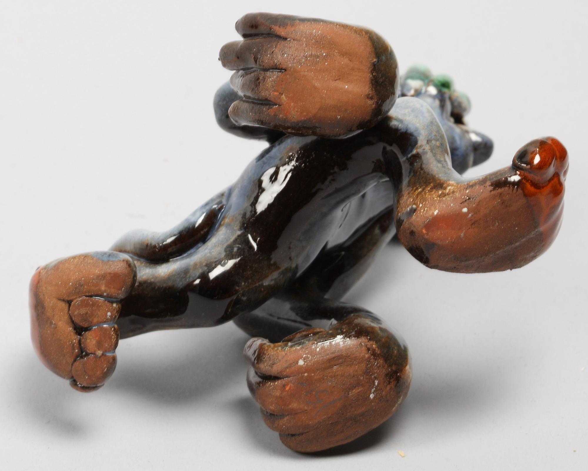 SKULPTUR, lergods. Vicke Lindstrand.