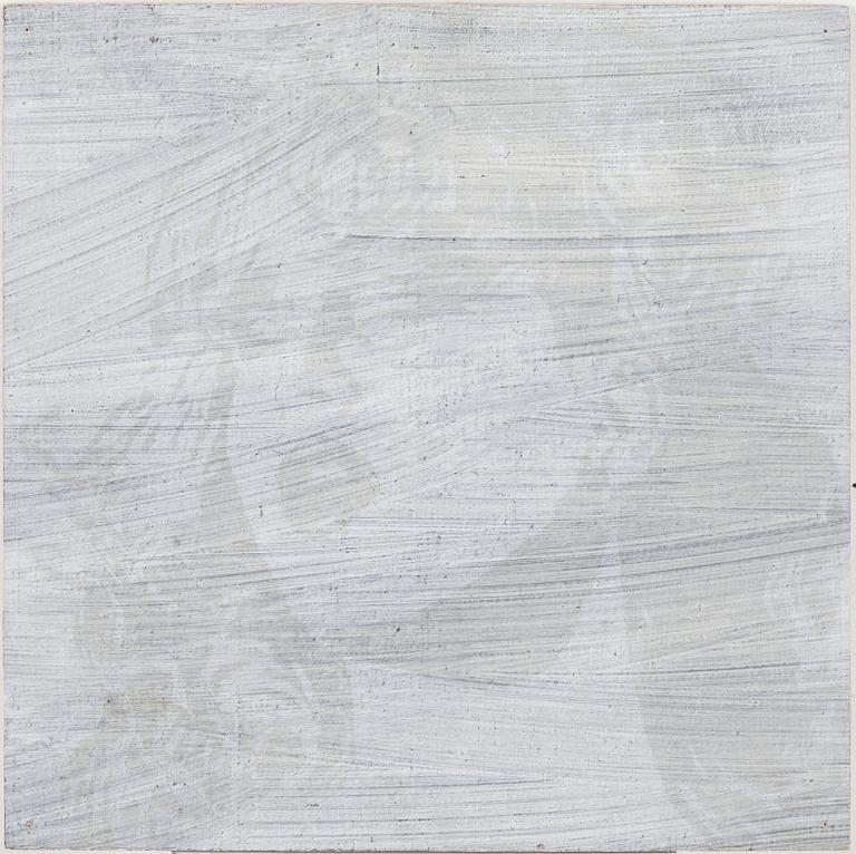 LARS NILSSON, oil and tempera on canvas mounted on board, signed and dated -87 verso.