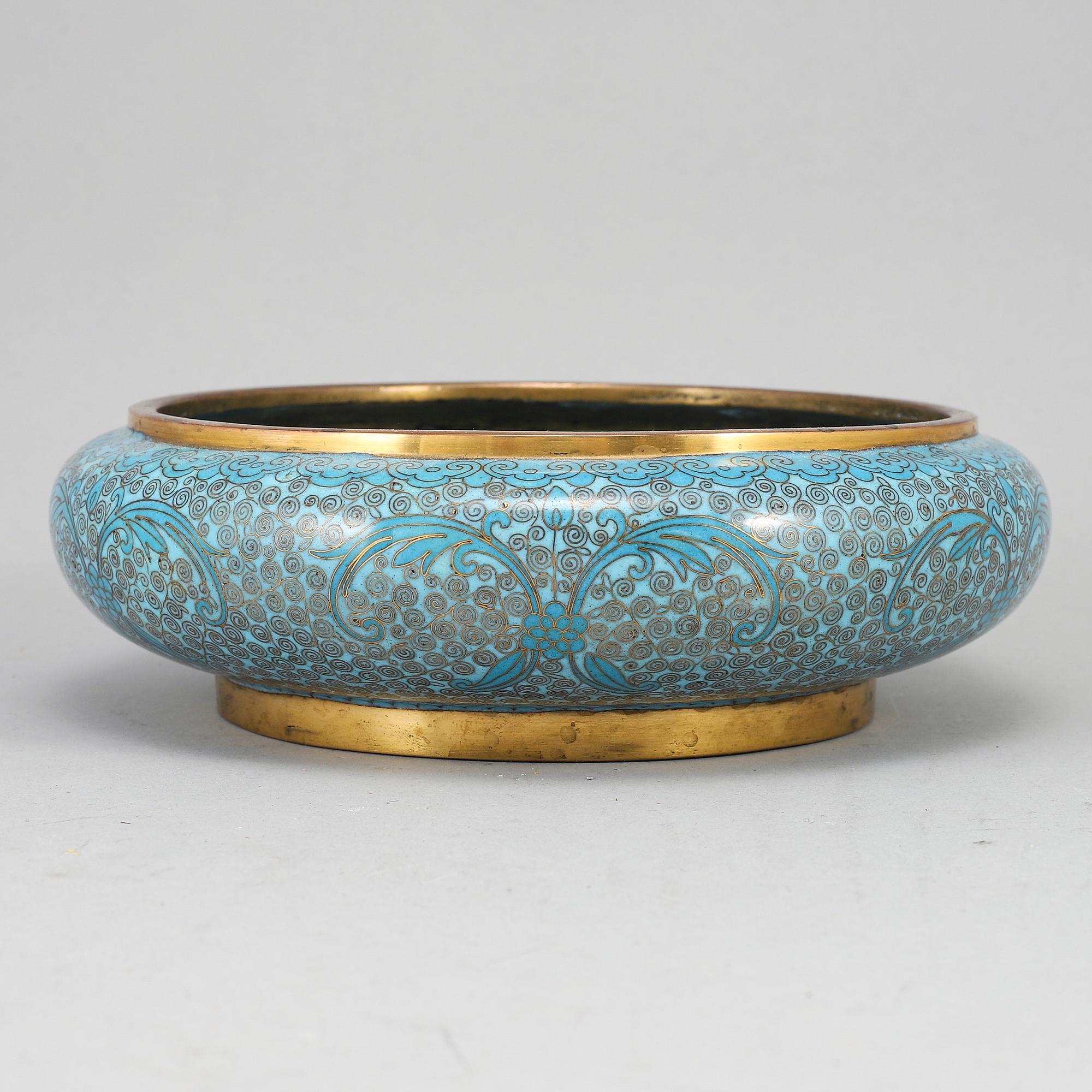 A cloissnné censer, Qing dynasty, circa 1900.