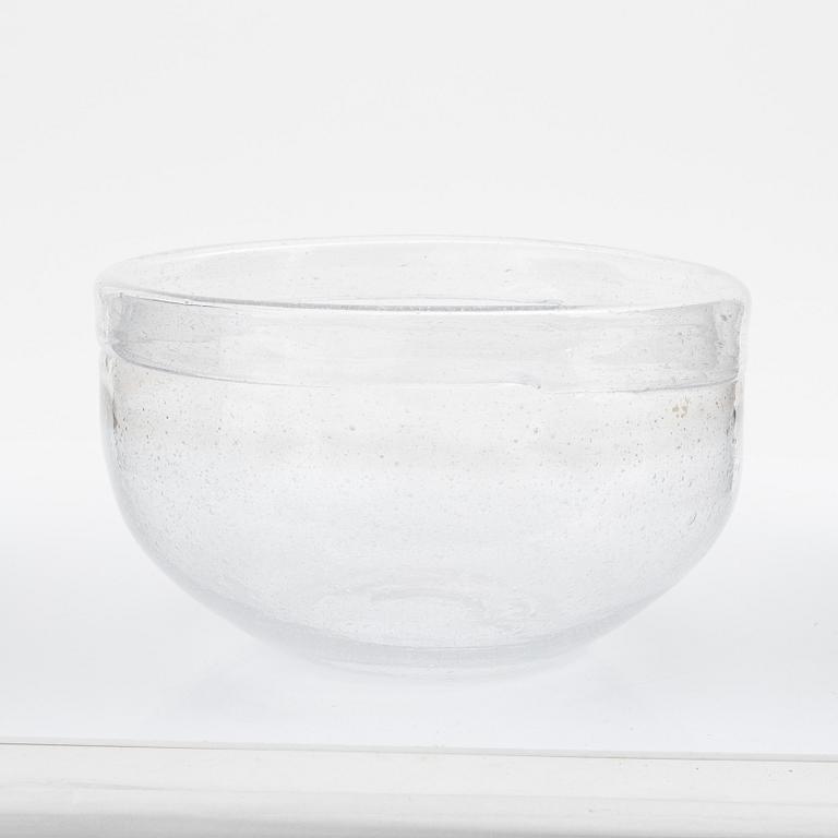 Erik Höglund, skål, glas, Boda glasbruk, 1960-tal.