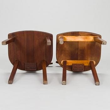 Olavi Hänninen, tuoleja, 6 st, "T-tuoli" (Juha), Huonekalu Mikko Nupponen Oy, 1950-luku.