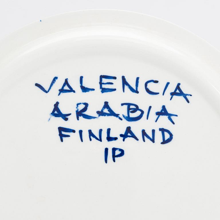 Ulla Procopé, tallrikar / kuverttallrikar, 6 kpl, porslin "Valencia" Arabia.