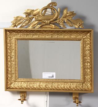 SPEGELLAMPETT, senempire, Göteborg, 1800-talets första hälft, hallstämplad.