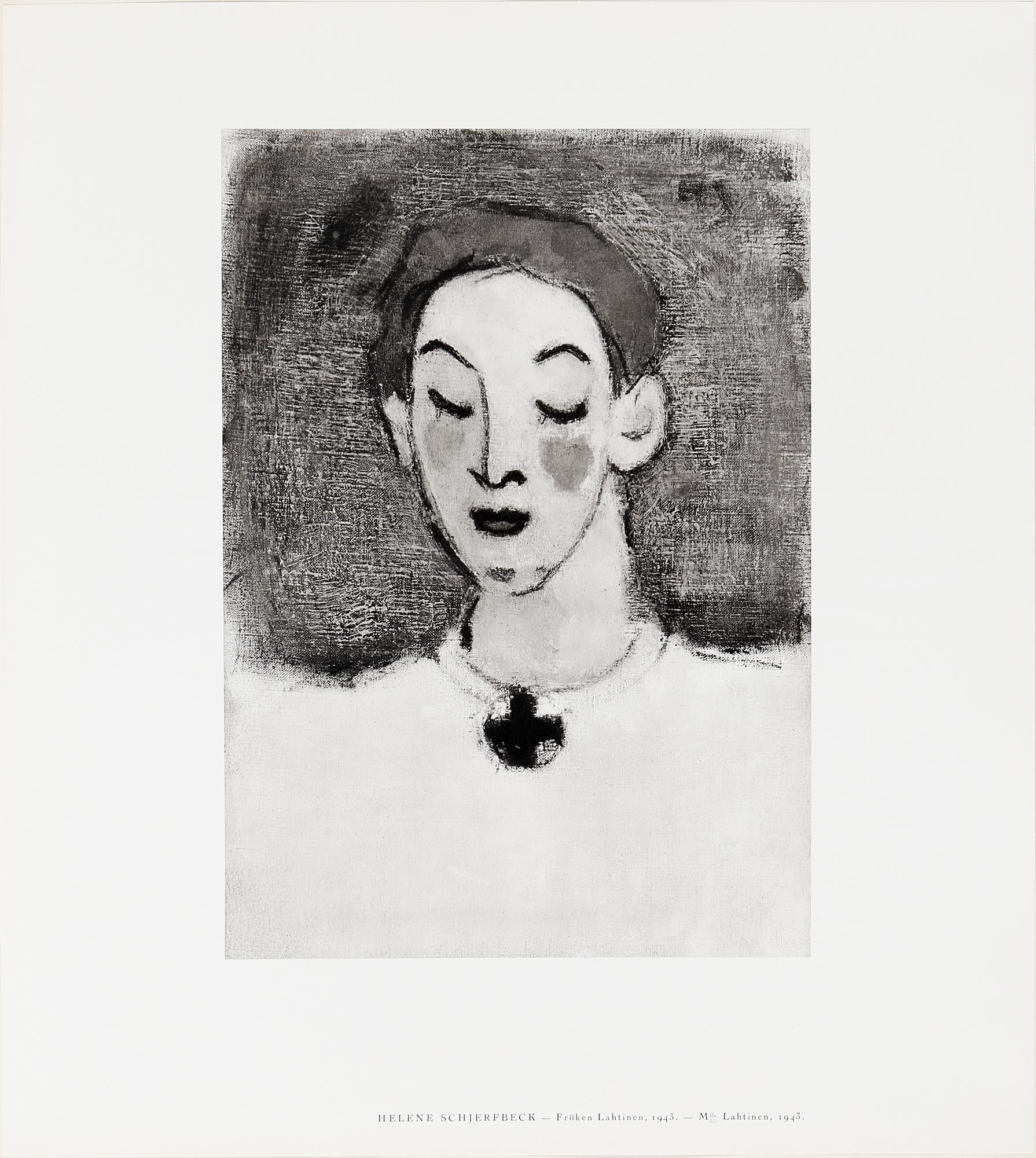 HELENE SCHJERFBECK, portfolio with 48 black and white reproductions, Stockholm 1945.