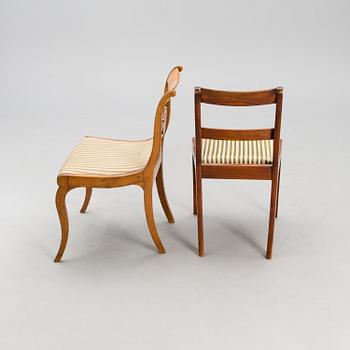 A set of ten mid-19th century side chairs.