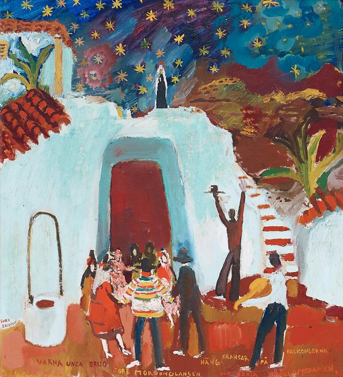 Sven X:et Erixson, "Vakna unga brud" (Wake up, young bride).