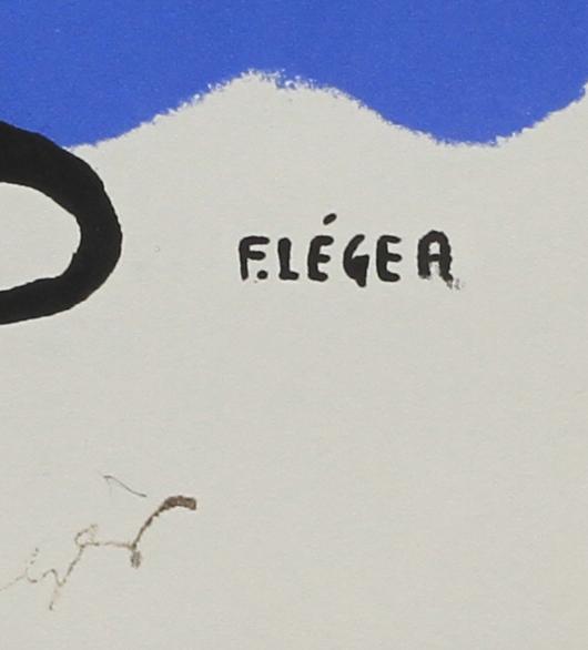 FERNAND LEGER, färglitografi. Sign i plåten samt stämpelsign o numr 1/300.