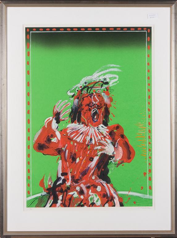 JUHANI LINNOVAARA, serigrafia, signeerattu ja numeroitu 11/90.