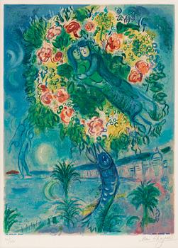 375. Marc Chagall, "Couple et poisson"; from: "Nice et la Côte d'Azur".