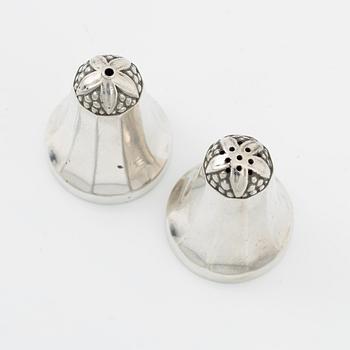 Georg Jensen, salt- och pepparkar, silver, dessin 423A, Danmark.