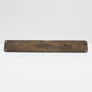 An Art Nouveau door handle from early 20th century.