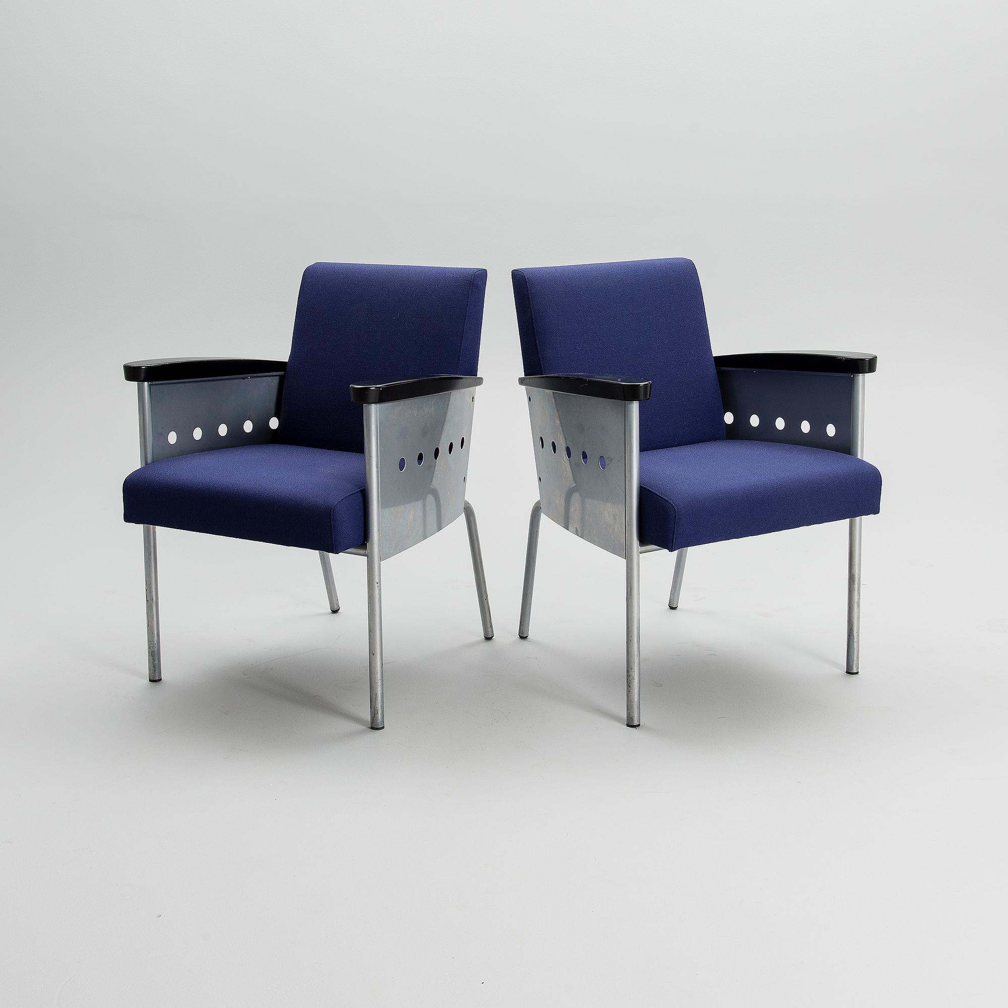 A pair of 1990s 'Zil' armchairs for Inno, Finland.