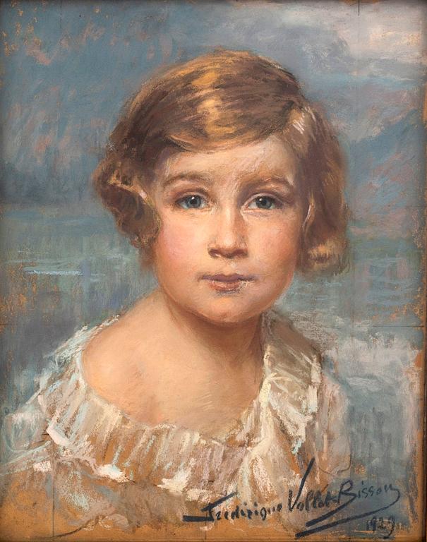 Frédérique Vallet-Bisson, a signed and dated pastel.