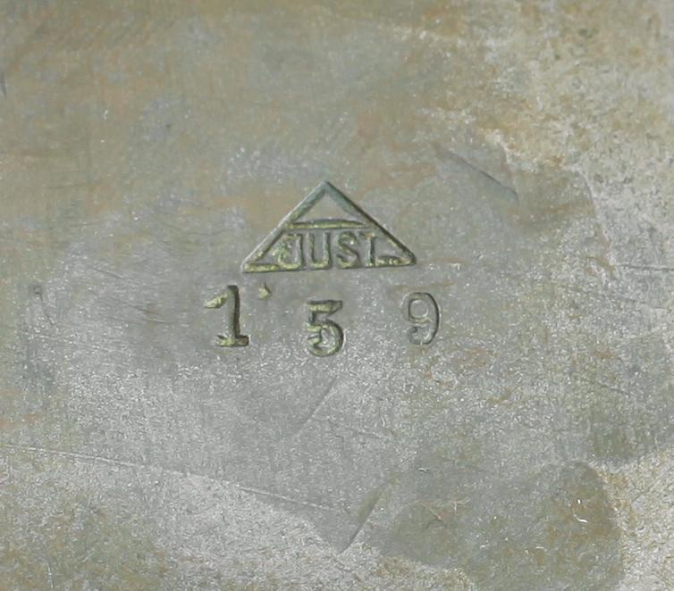 VAS, diskometall, Just Andersen, Danmark, 1900-talets första hälft.