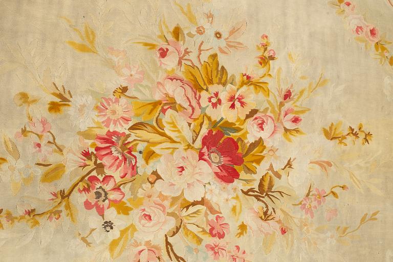 A carpet, tapestry weave, ca 625 x 431,5 cm, Aubusson the middle of the 19th century - around 1900, France.