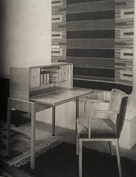 Axel Larsson, a secretaire, cabinetmaker A. Th Olsson for the Stockholm cabinetmakers association, 1930's.