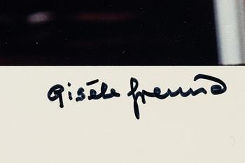 Gisèle Freund, photograph of André Breton signed and stamped.