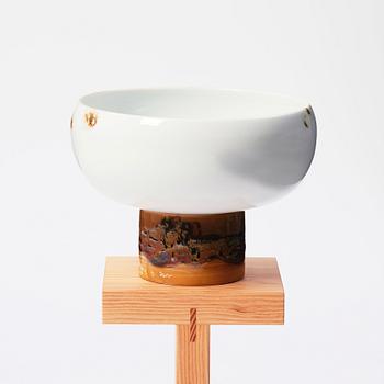 Carl-Harry Stålhane, a unique stoneware bowl, Rörstrand.