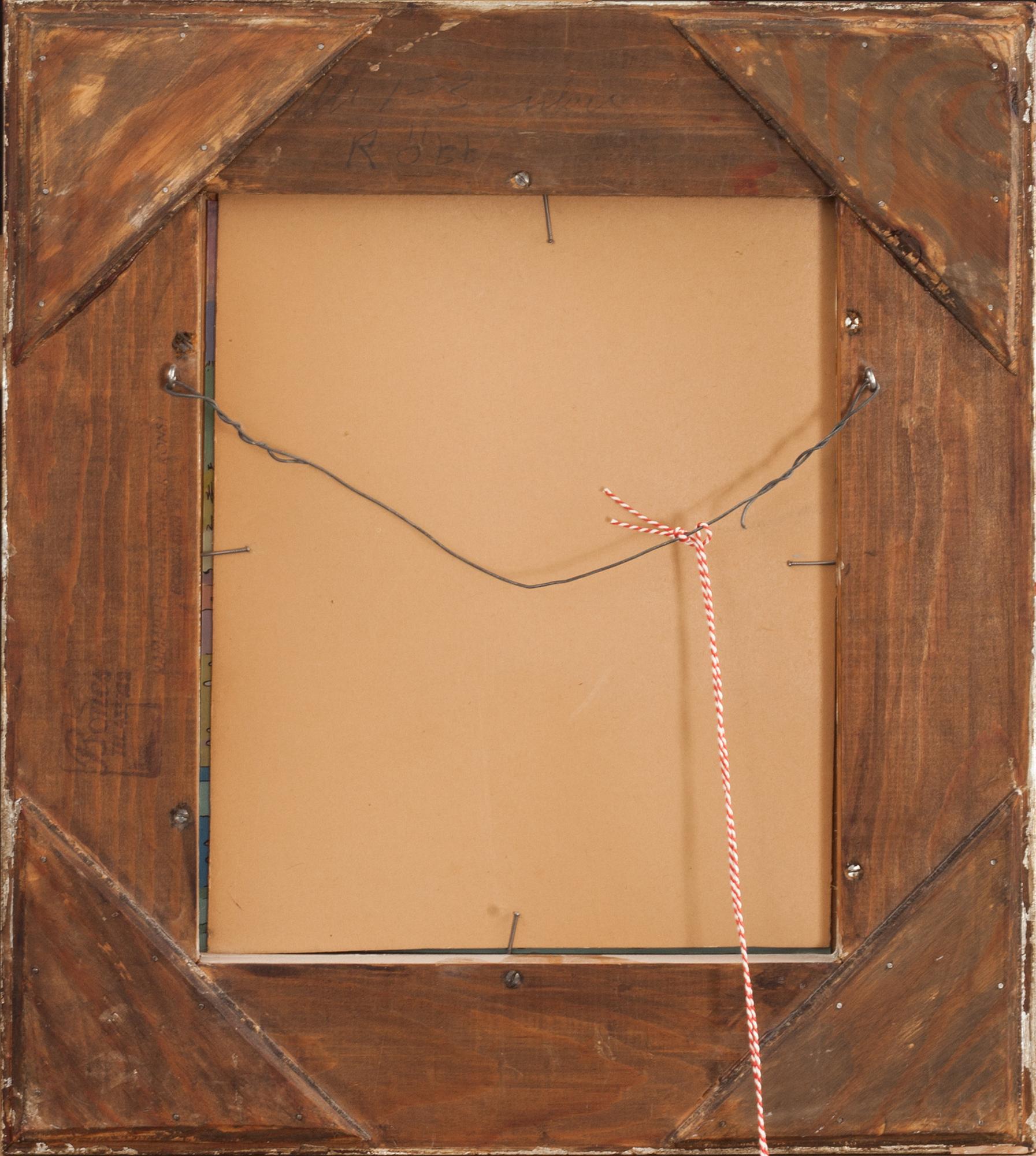 ALY BEN SALEM, glasmålning. Signerad.