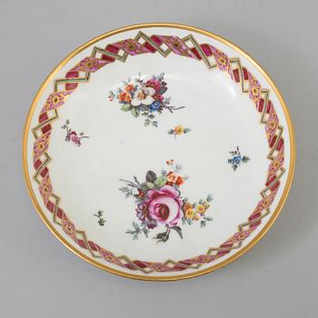 A CUP with SAUCER, and SAUCER, Royal Vienna, 18th Century.