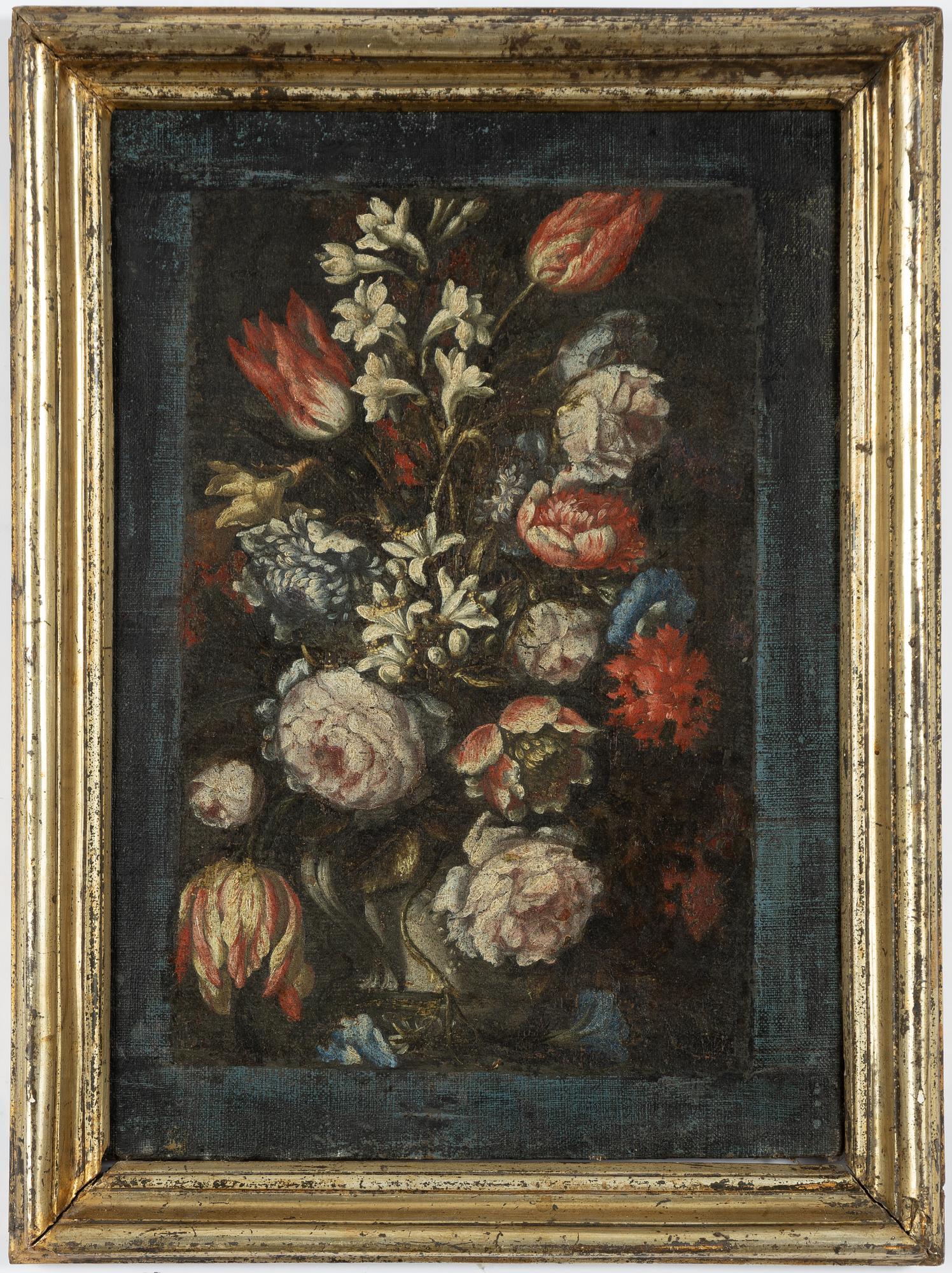 Italian school, 16th/17th century, Flower still life.