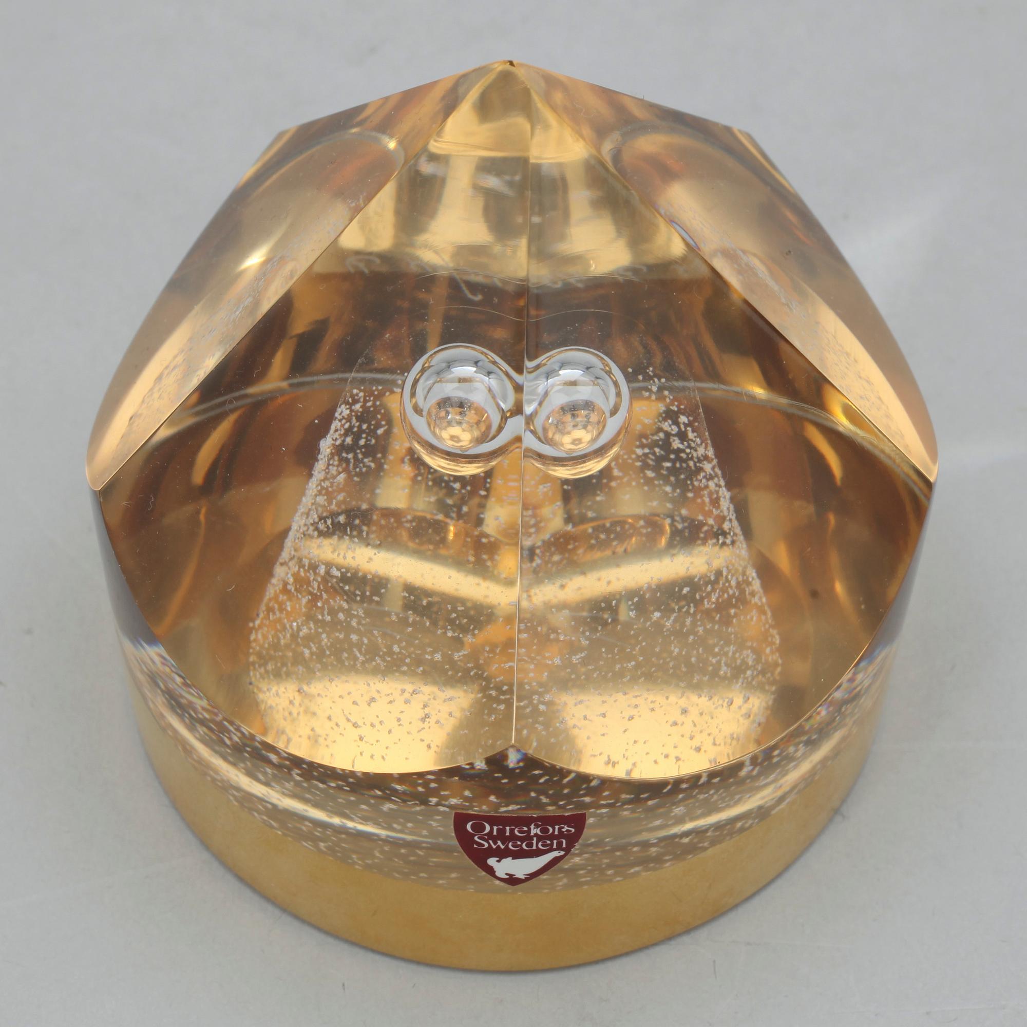 OLLE ALBERIUS, brevpress, glas, Orrefors.