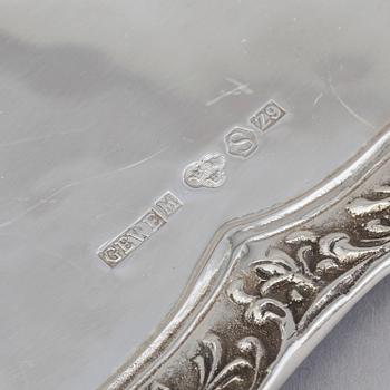 Four piece silver coffee service by GEWE, Malmö 1973-74.