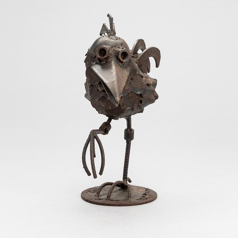 Veikko Haukkavaara, a metal sculpture, signed and dated -82.
