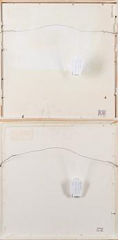 ERKKI PIRTOLA, water colors, 2 pcs, signed and dated -74 & -75.