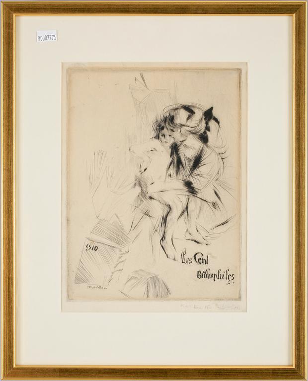 JACQUES VILLON, etsning och torrnål, sign o dat i plåten, 1910.