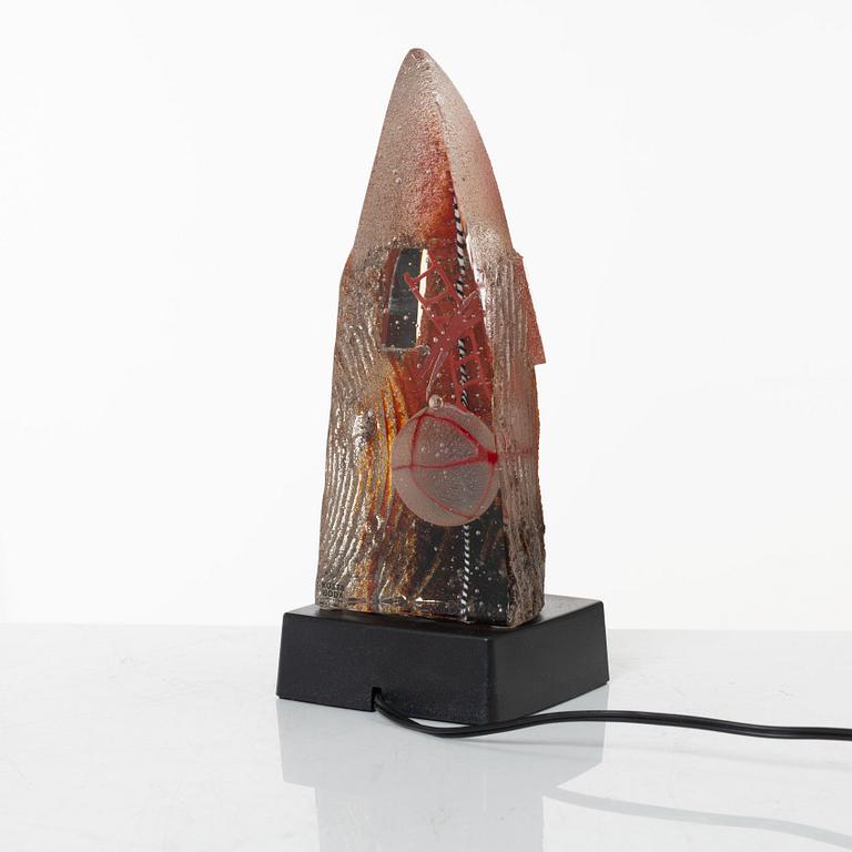 Bertil Vallien, a glass sculpture, Kosta Boda.