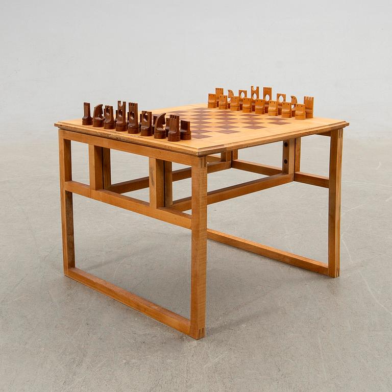 Rud Thygesen & Johnny Sörensen, chess table, for PP Möbler, Denmark, second half of the 20th century.