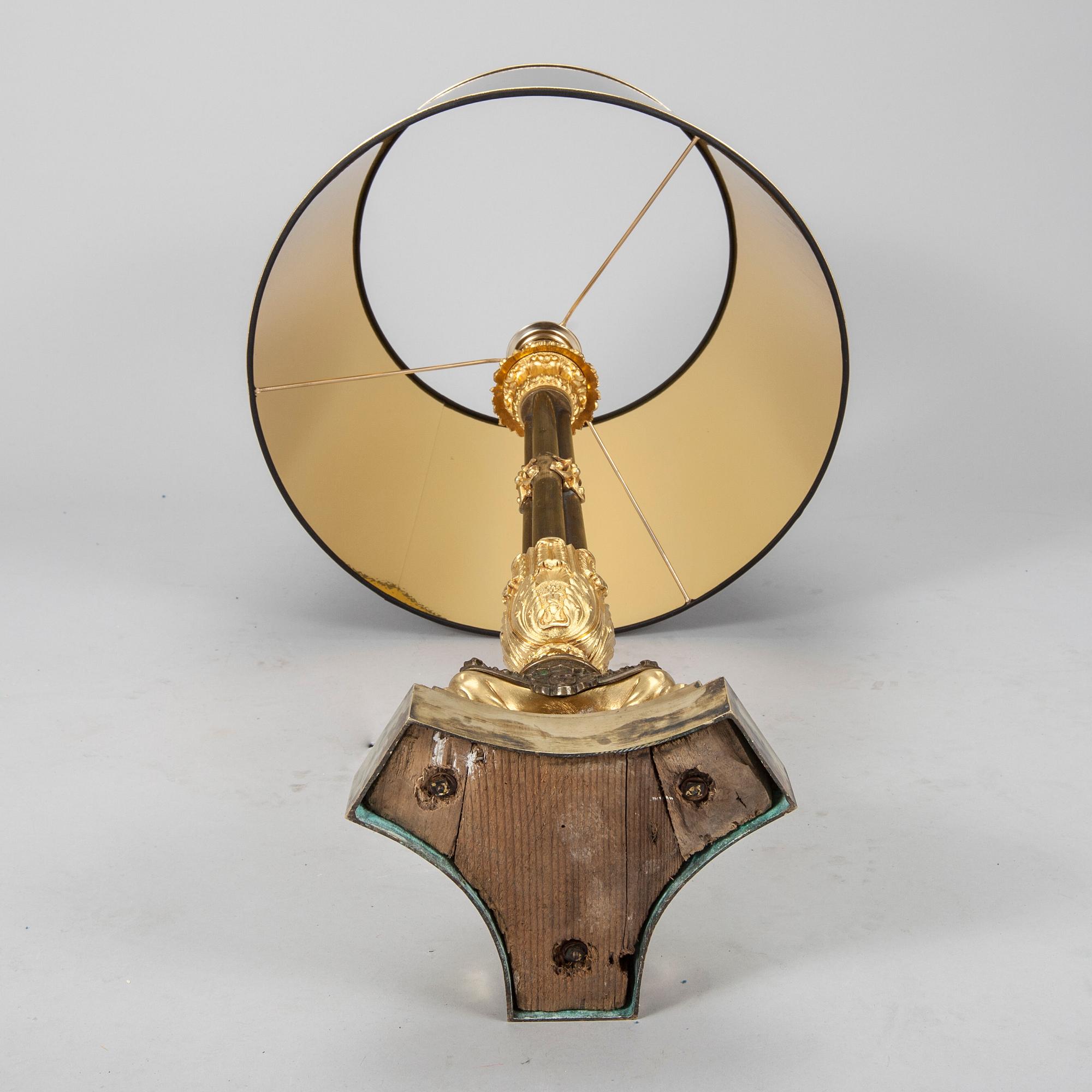 BORDSLAMPA, empire 1800-talets början.