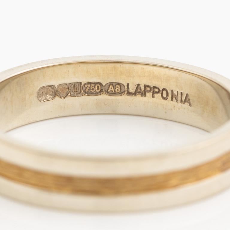 Lapponia, 18K ring guld och vitguld, Finland 1978.