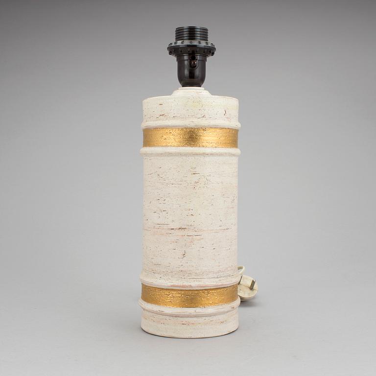 BORDSLAMPA, keramik, Bitossi, Bergboms, 1960-/70-tal.