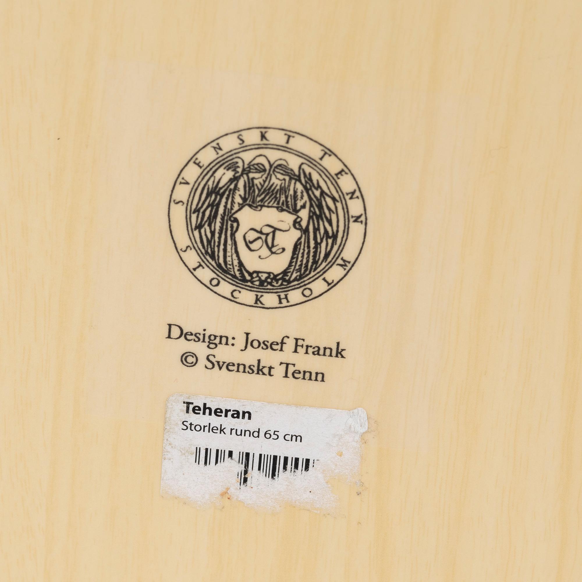 Margot Barolo & Märta Friman, tray table, Firma Svenskt Tenn.