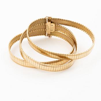 18K gold bracelet.