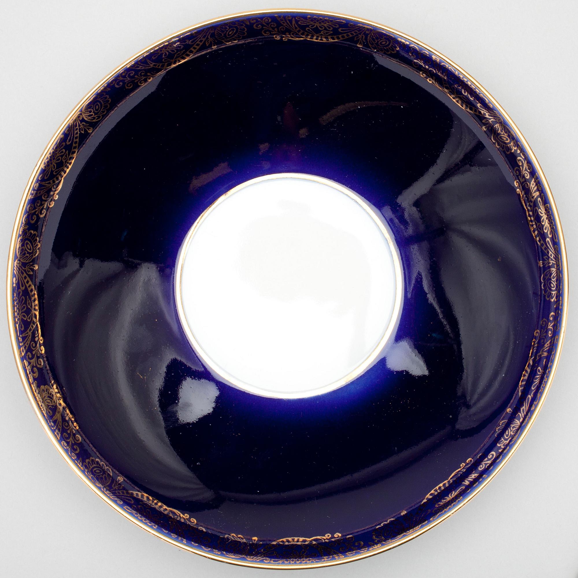 KAFFE- / TESERVIS, porslin, Sovjetunion, 1900-talets slut.