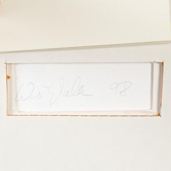 Olav Westphalen, mixed media on paper, signed and dated -98 verso.