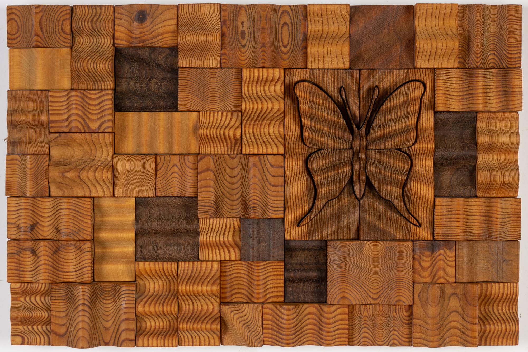 Gunnar Kanevad, a wooden relief, unclear signature and dating.