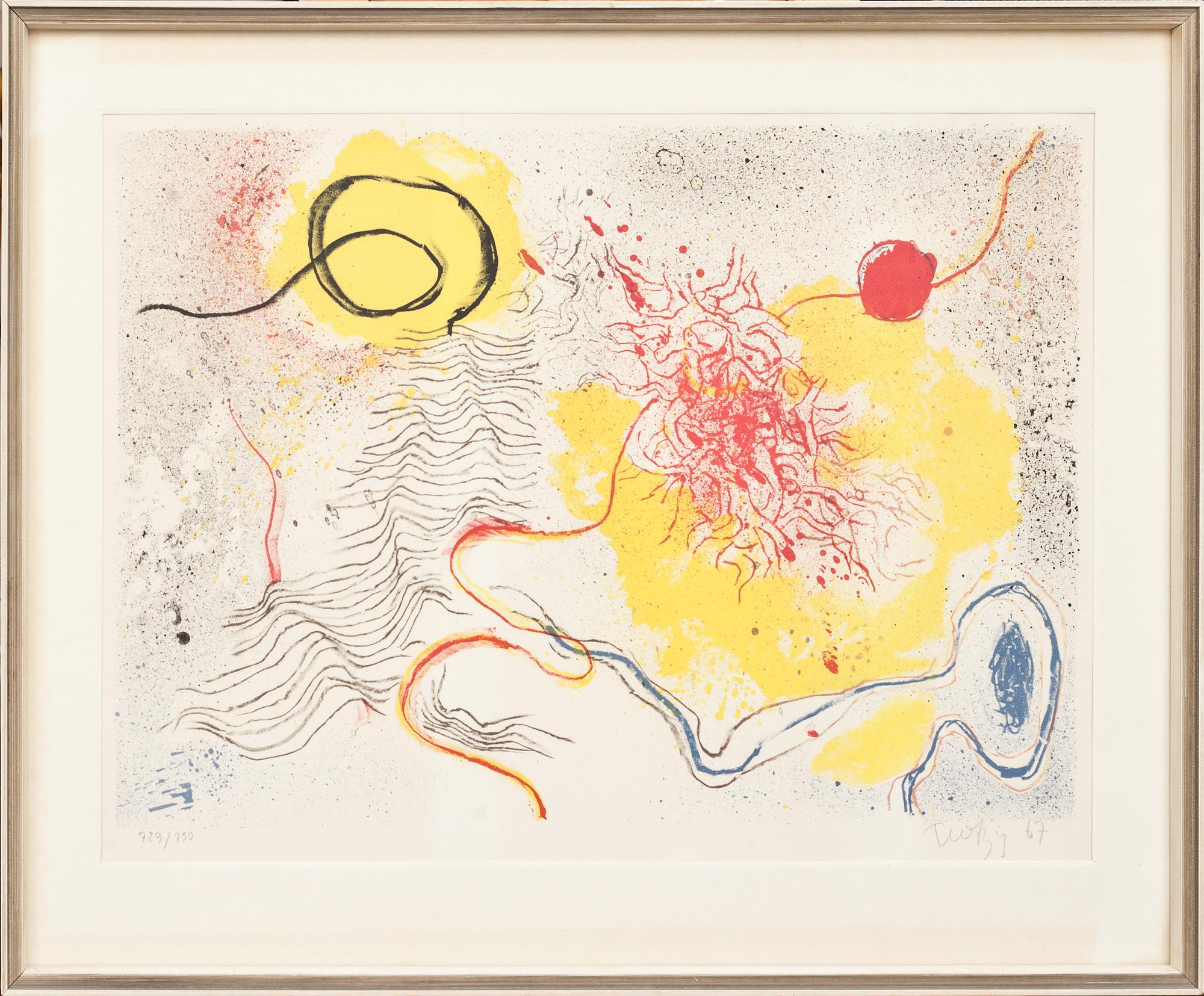 ULF TROTZIG, färgetsning. Signerad och numrerad 729/750. Daterad 1964.