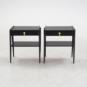 A pair of bedside tables from AB Carlström & Co Möbelfabrik, second half of the 20th century.