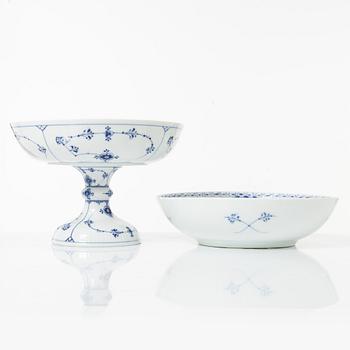 Royal Copenhagen, dinner and coffee service, 81 pcs, Blue Fluted, Full and Half Lace.