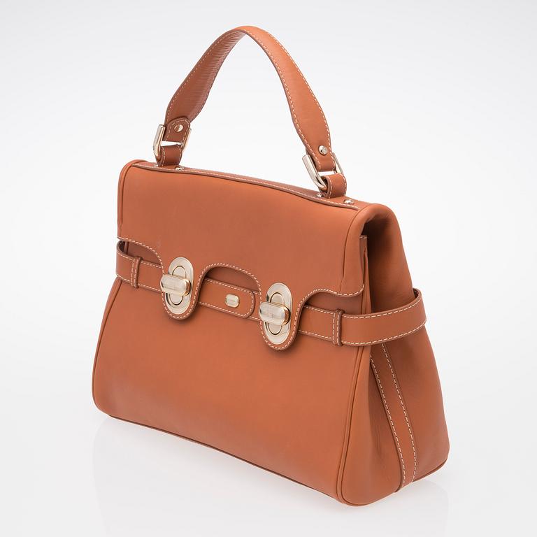 Lancel Brown Leather L'Angele Shopper.