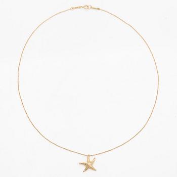 Tiffany & Co, Elsa Peretti, an 18K gold 'Starfish' necklace.