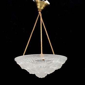 TAKLAMPA, glas, Degus, Frankrike, 1900-talets andra kvartal.